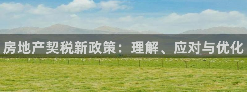 风暴娱乐左5指尖：房地产契税新政策：理解、应对与优化