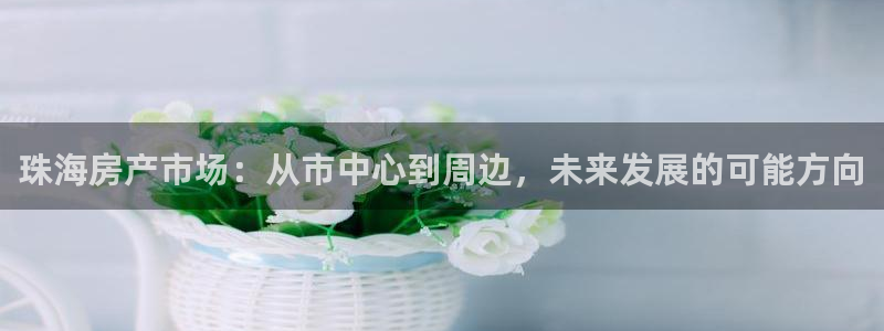 风暴平娱乐：珠海房产市场：从市中心到周边，未来发展的可能方向