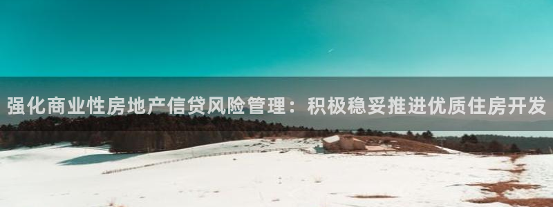 4120051风暴娱乐：强化商业性房地产信贷风险管理：积极稳
