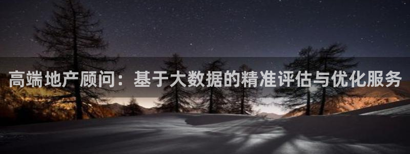 风暴娱乐注册网址：高端地产顾问：基于大数据的精准评估与优化服