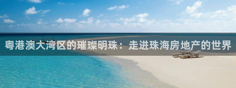 风暴娱乐：粤港澳大湾区的璀璨明珠：走进珠海房地产的世界