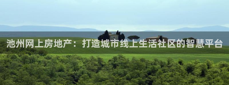 娱乐风暴开头：池州网上房地产：打造城市线上生活社区的智慧平台