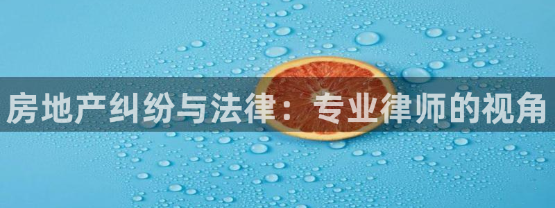 风暴娱乐求333OOc：房地产纠纷与法律：专业律师的视角